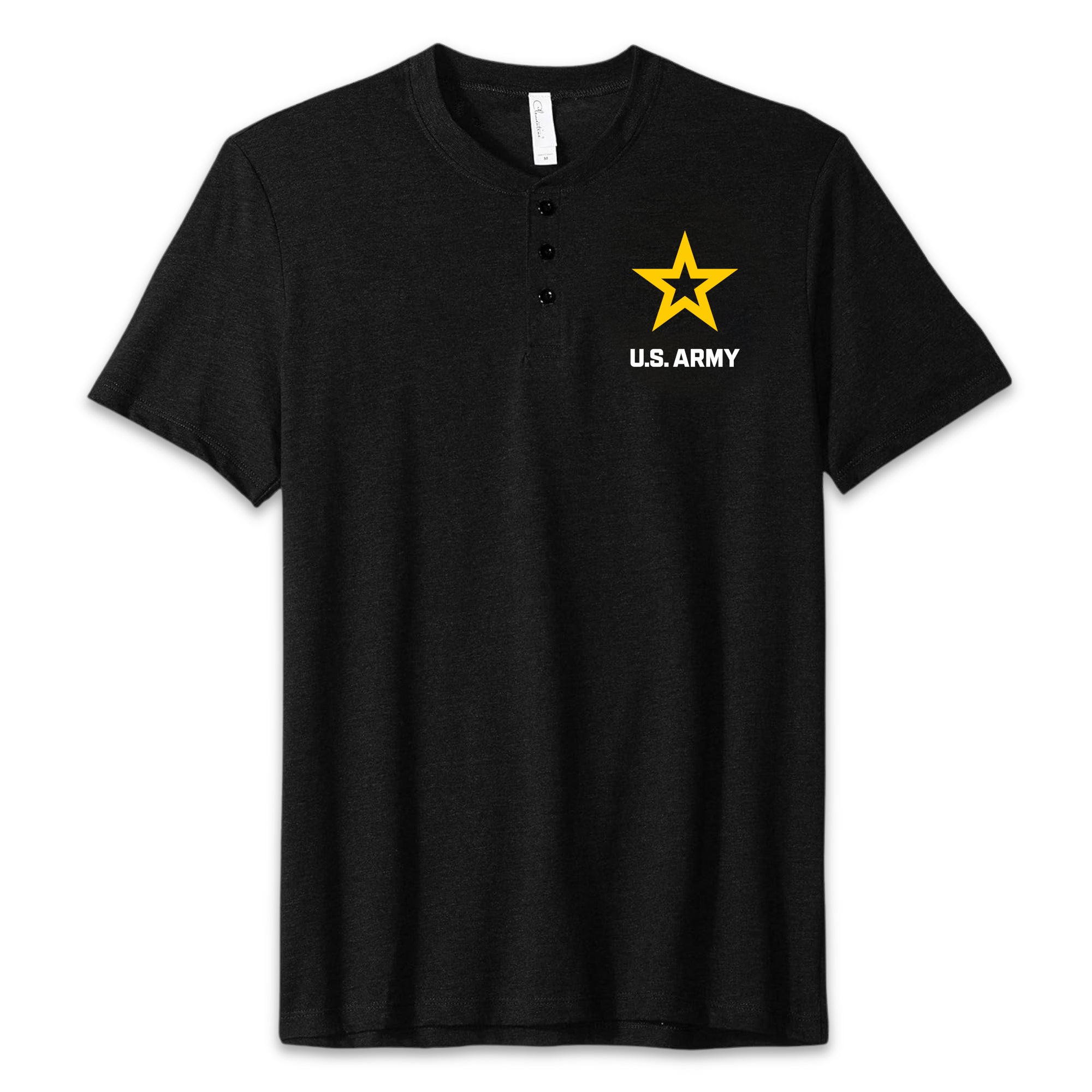 Army Star Mens Henley T-Shirt