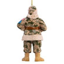 Load image into Gallery viewer, Camouflage Military Santa Ornament