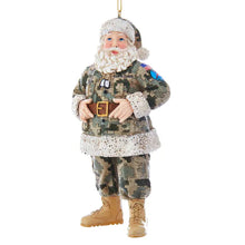 Load image into Gallery viewer, Camouflage Military Santa Ornament