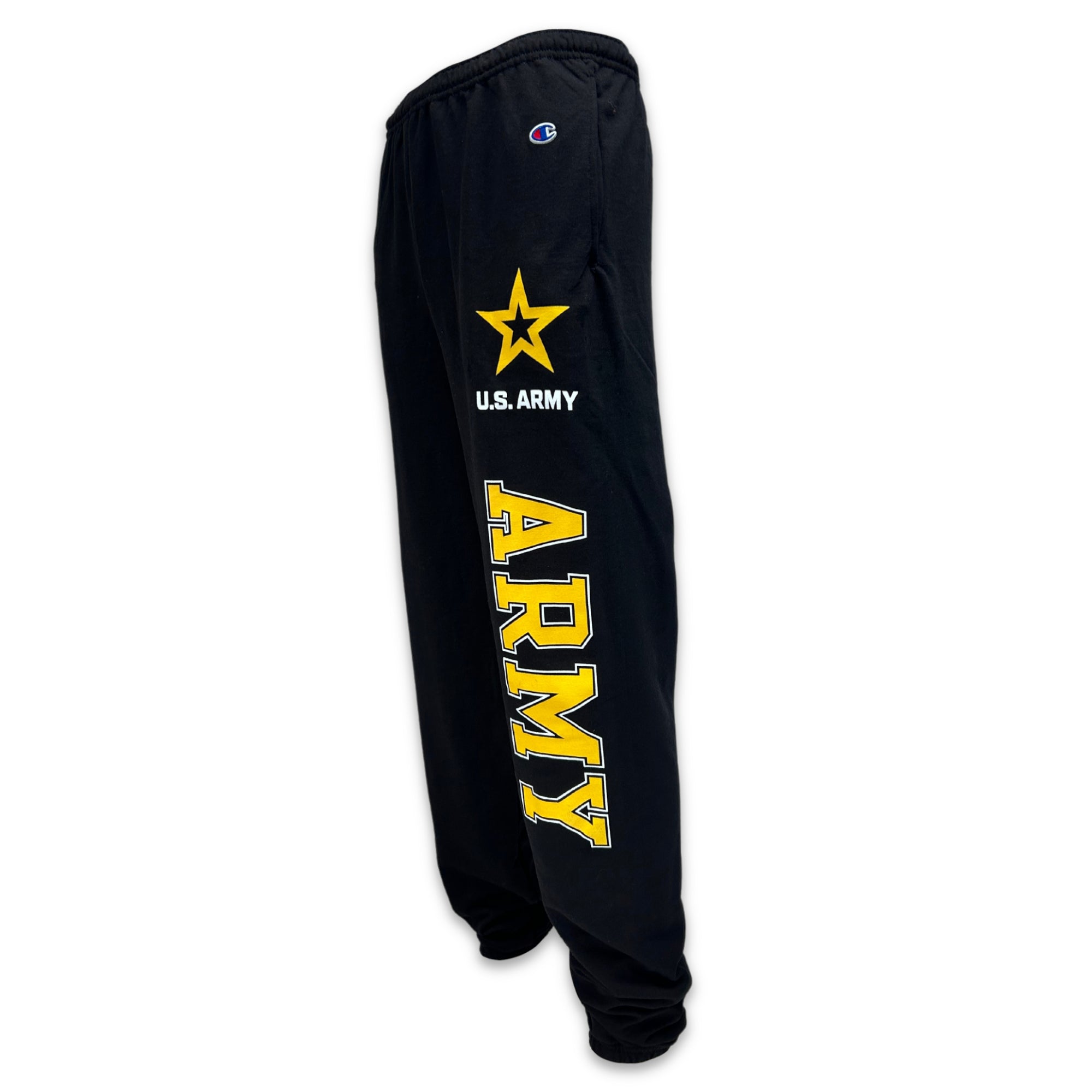 Army Champion Fleece Banded Sweatpants (Black)