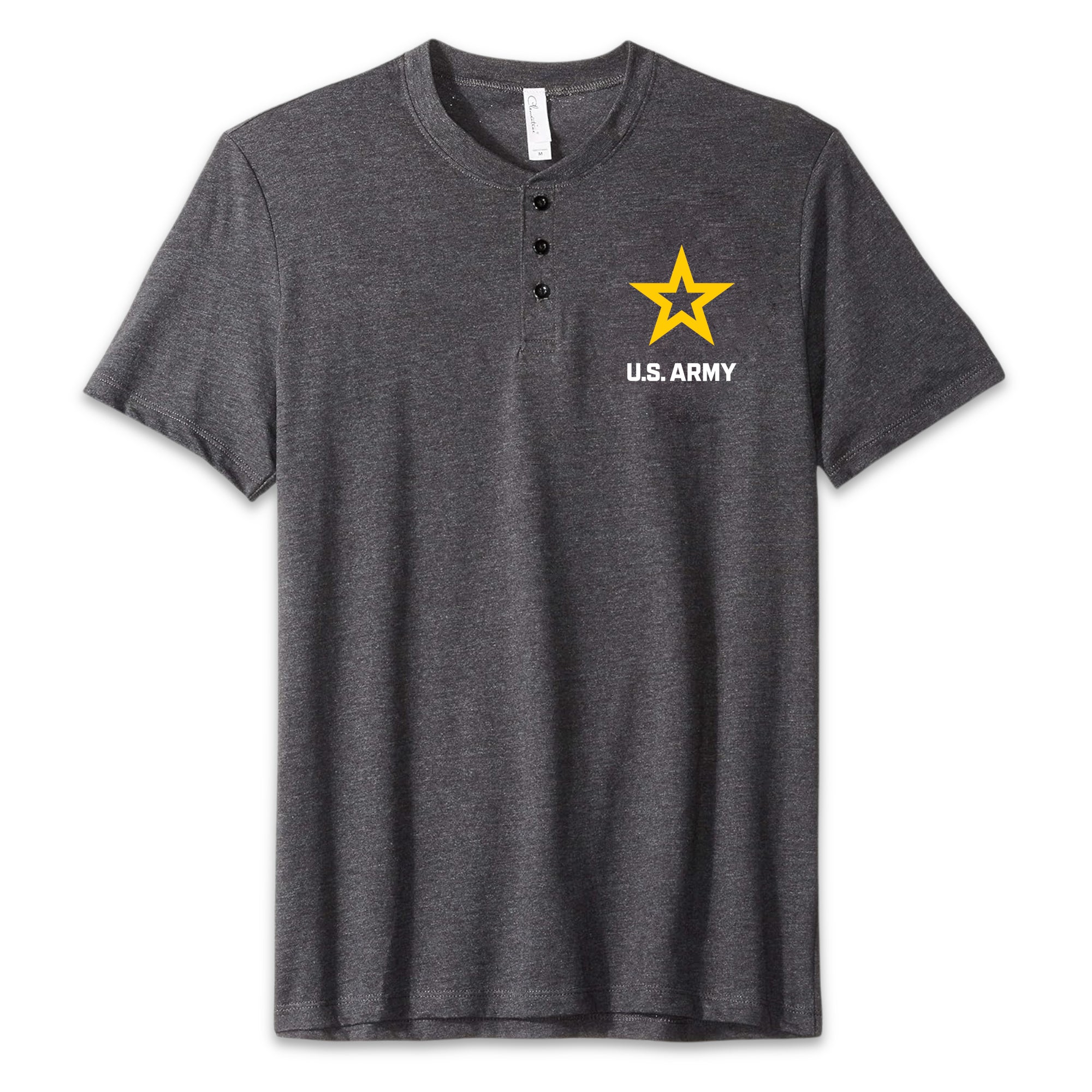 Army Star Mens Henley T-Shirt