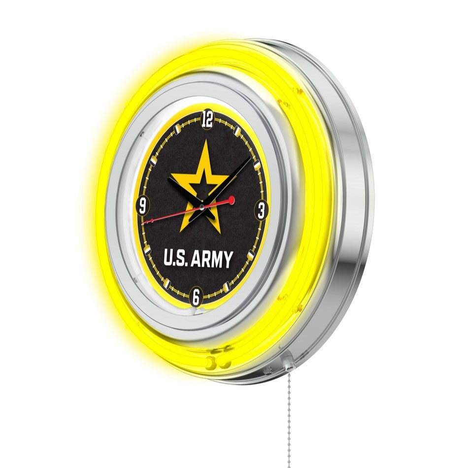 United States Army 15" Double Neon Wall Clock*