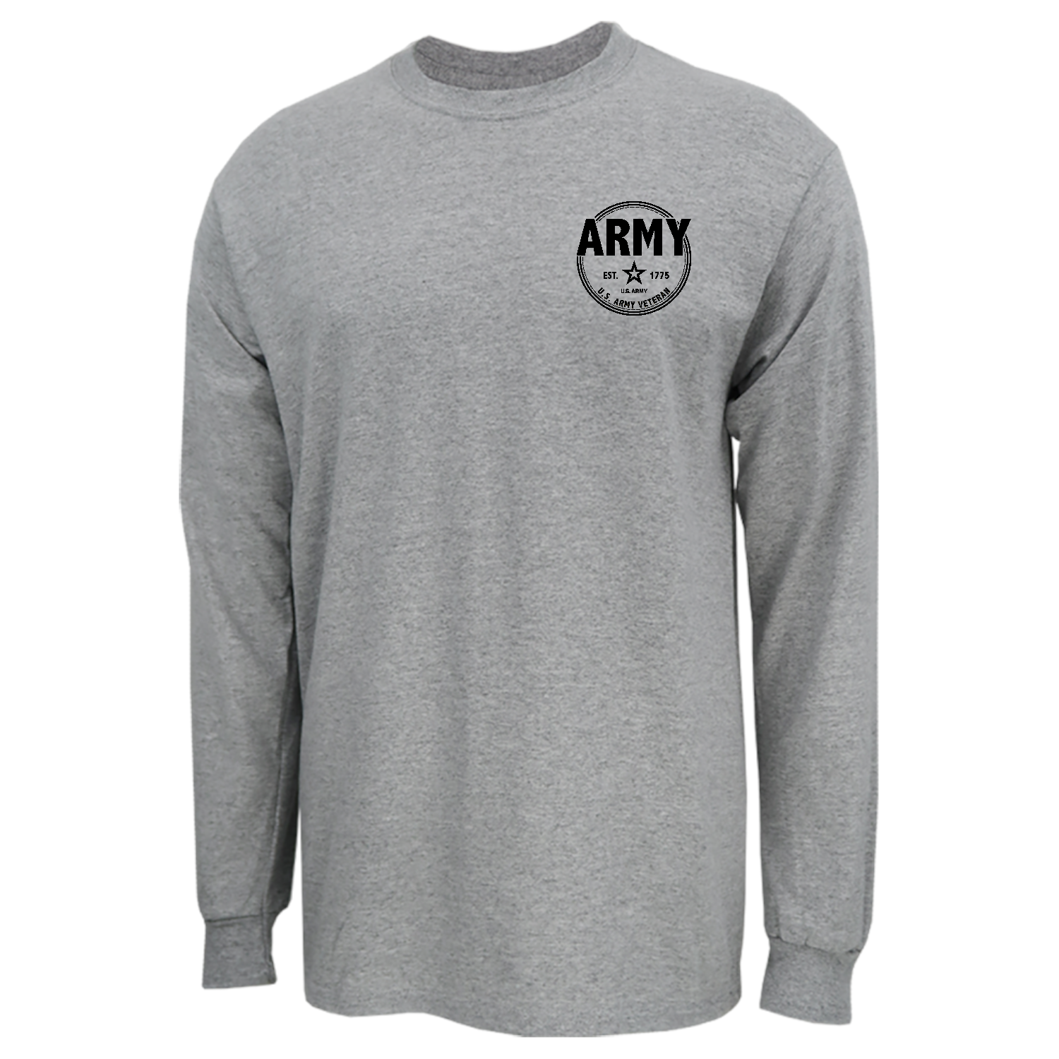 Army Veteran Left Chest Long Sleeve T-Shirt