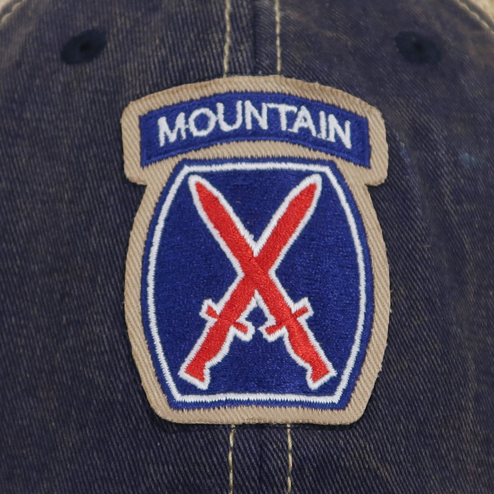 Army 10th Mountain Trucker Hat (Navy)