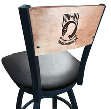 Load image into Gallery viewer, POW/MIA Swivel Stool with Laser Engraved Back*