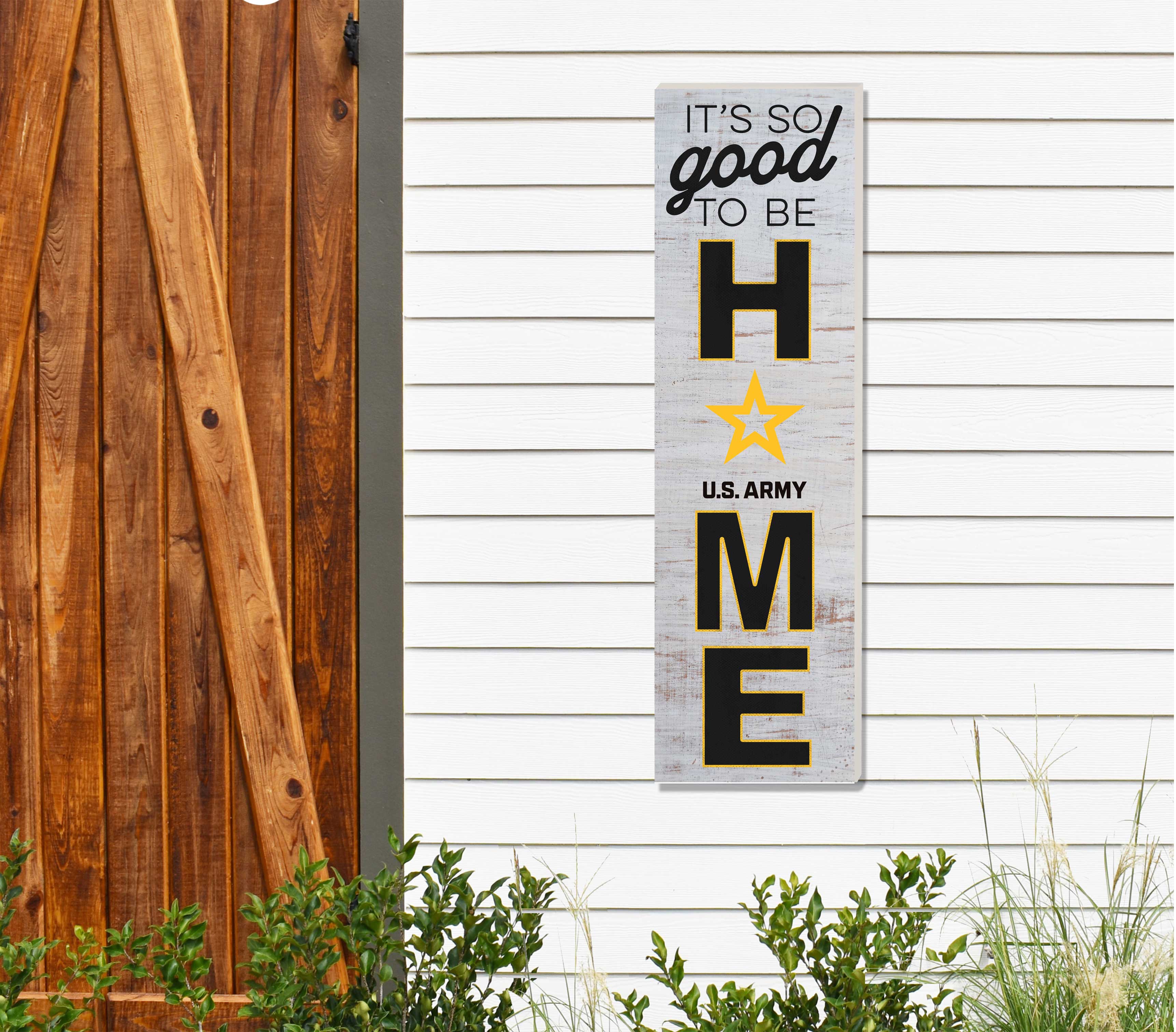 Indoor Outdoor Sign HOME So Good Army (10x35)*