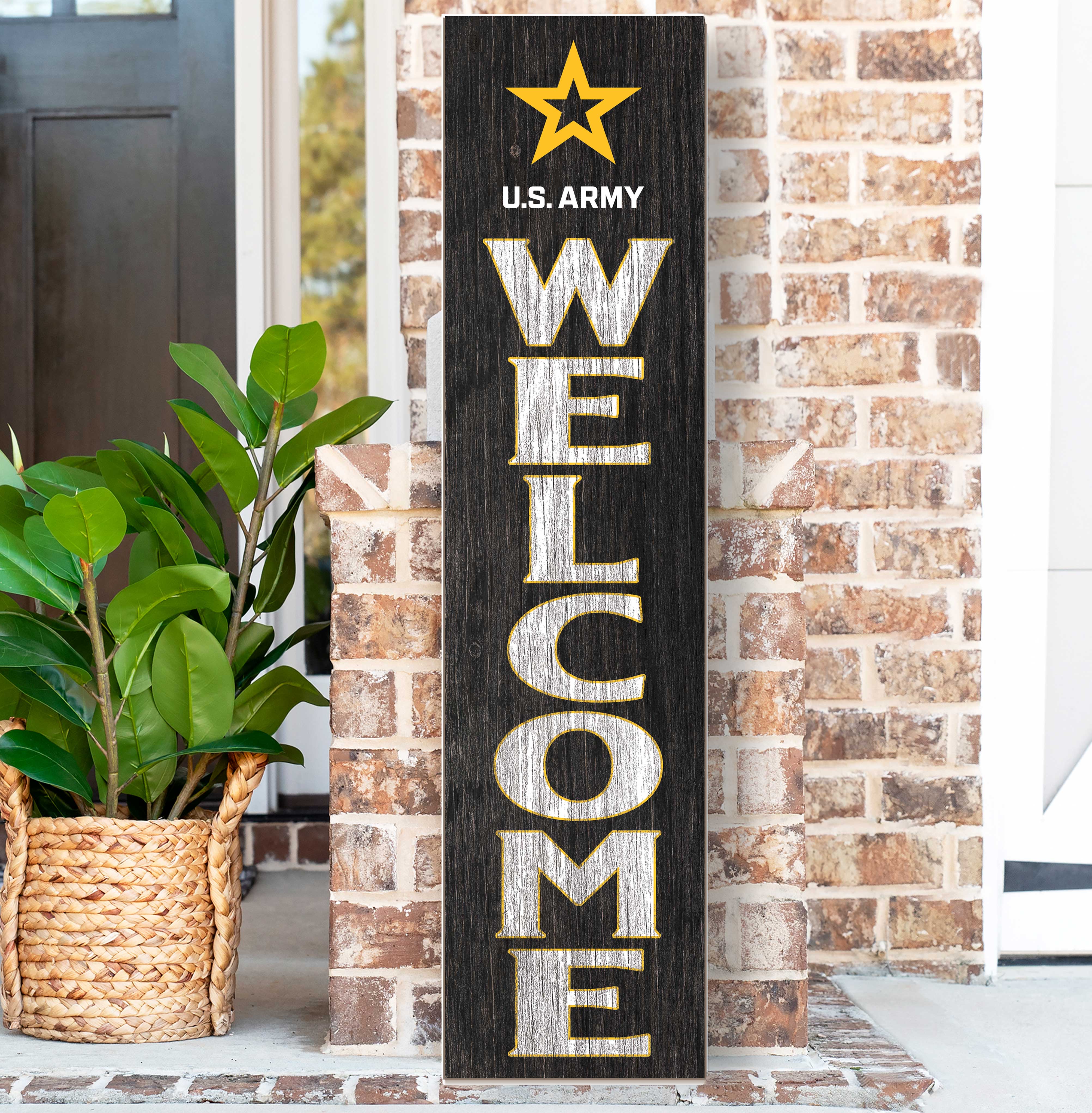 US Army Leaning Sign Welcome (11x46)*