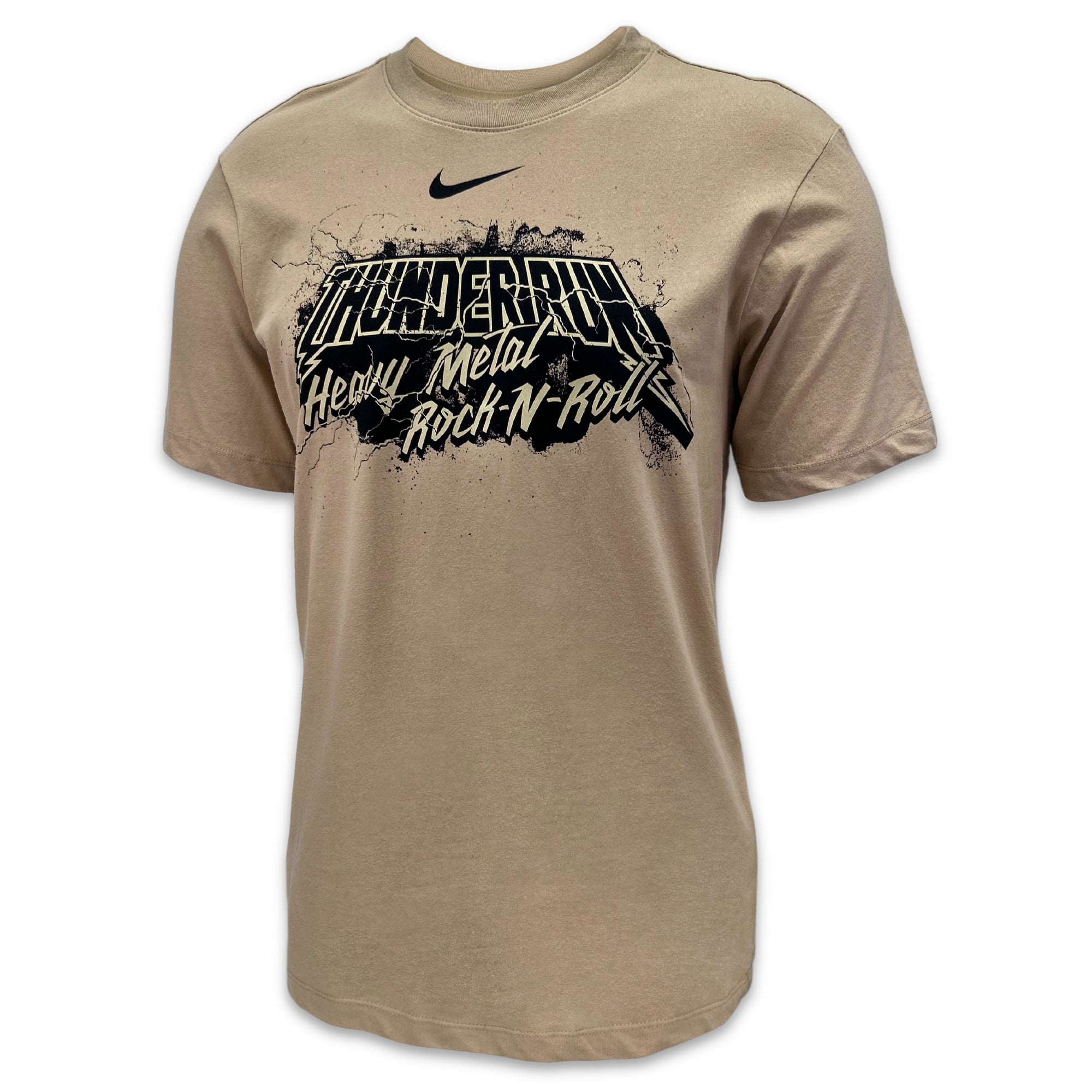 Army Nike 2023 Rivalry Thunder Run Cotton T-Shirt (Tan)