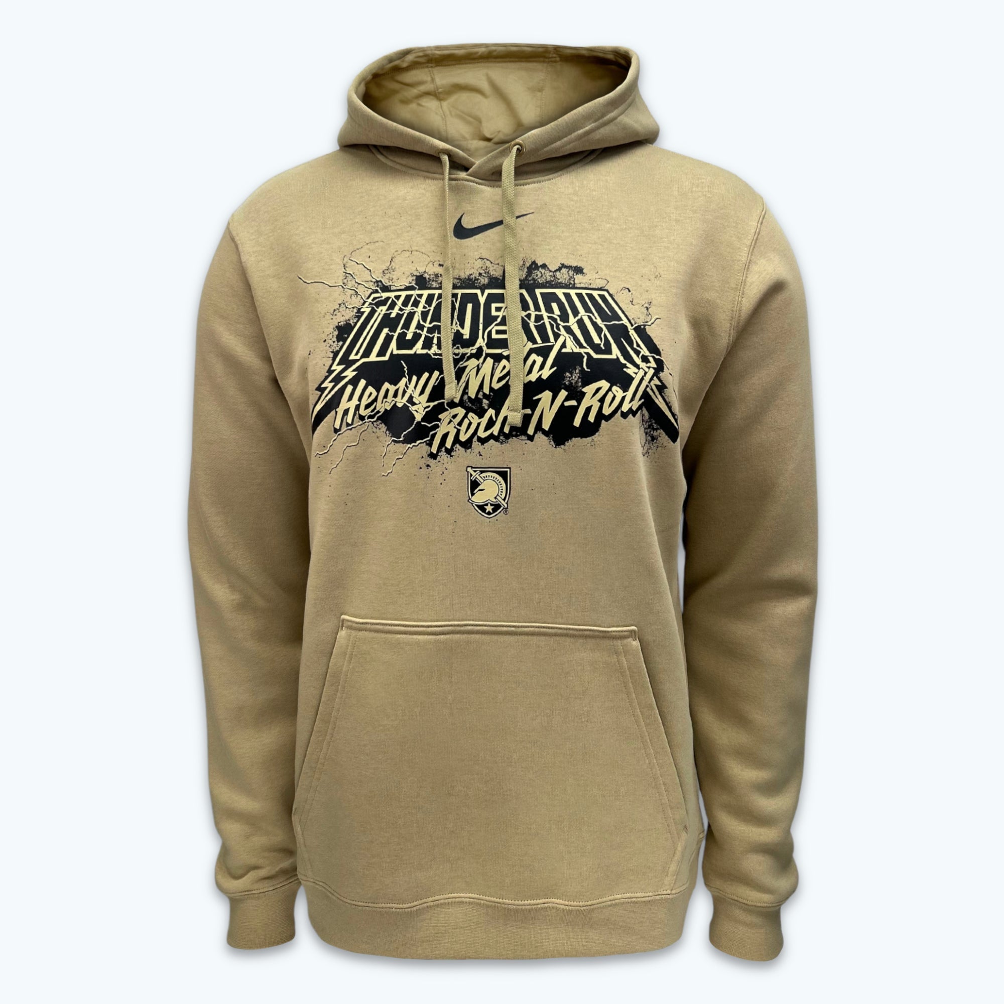 Army Nike 2023 Rivalry Thunder Run Club Fleece Hood (Tan)