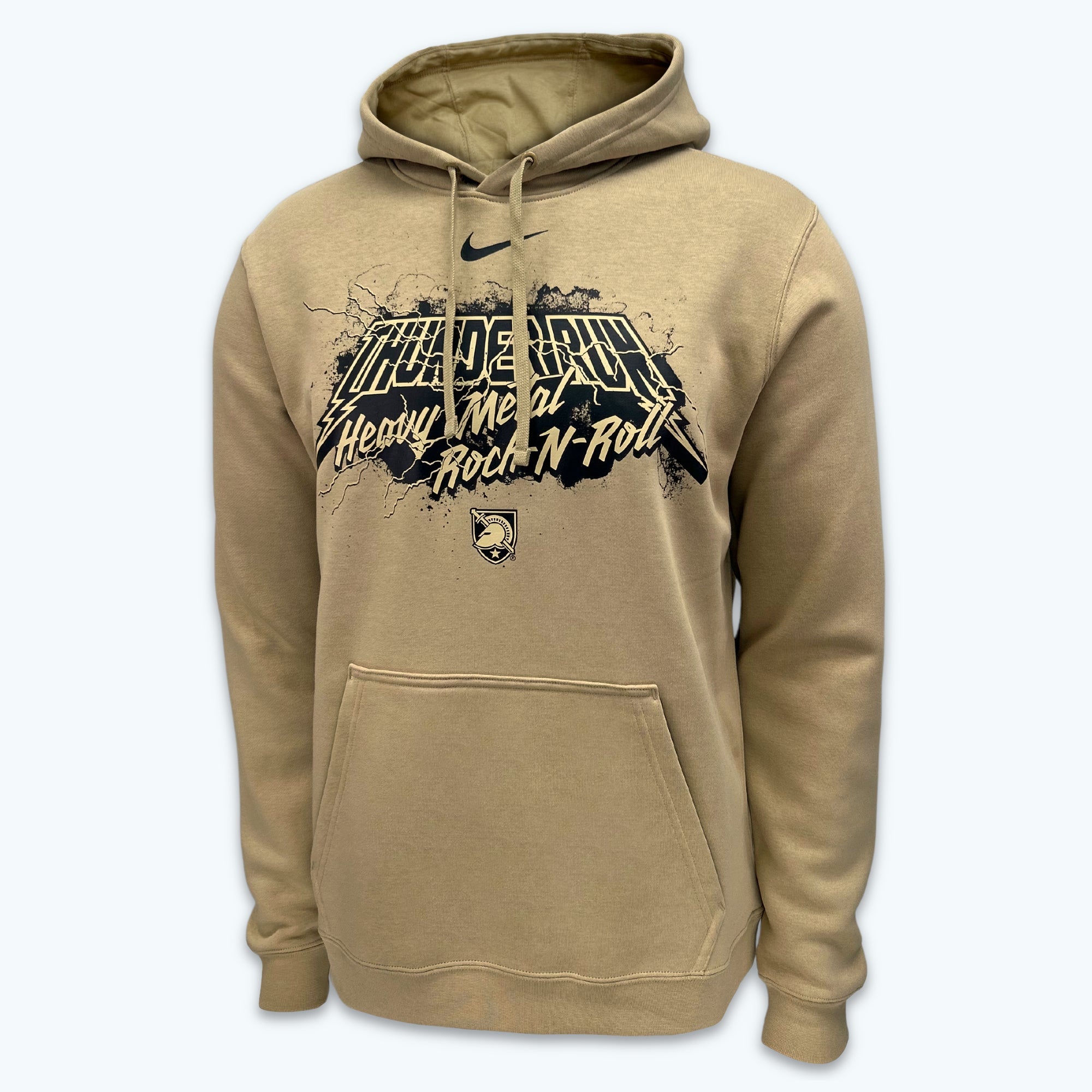 Army Nike 2023 Rivalry Thunder Run Club Fleece Hood (Tan)