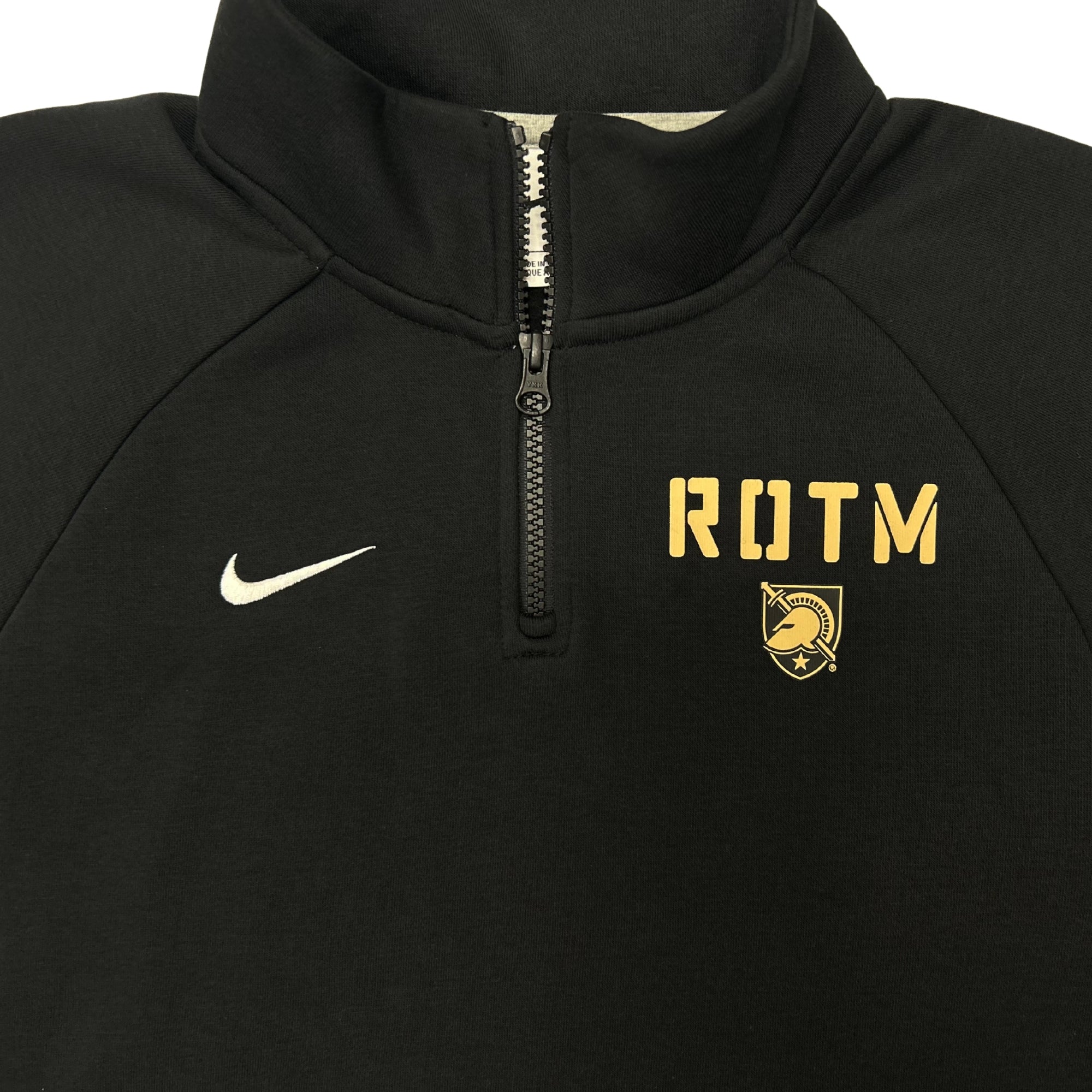 Army Nike 2023 Rivalry ROTM Club Fleece Quarter Zip Black 3XL