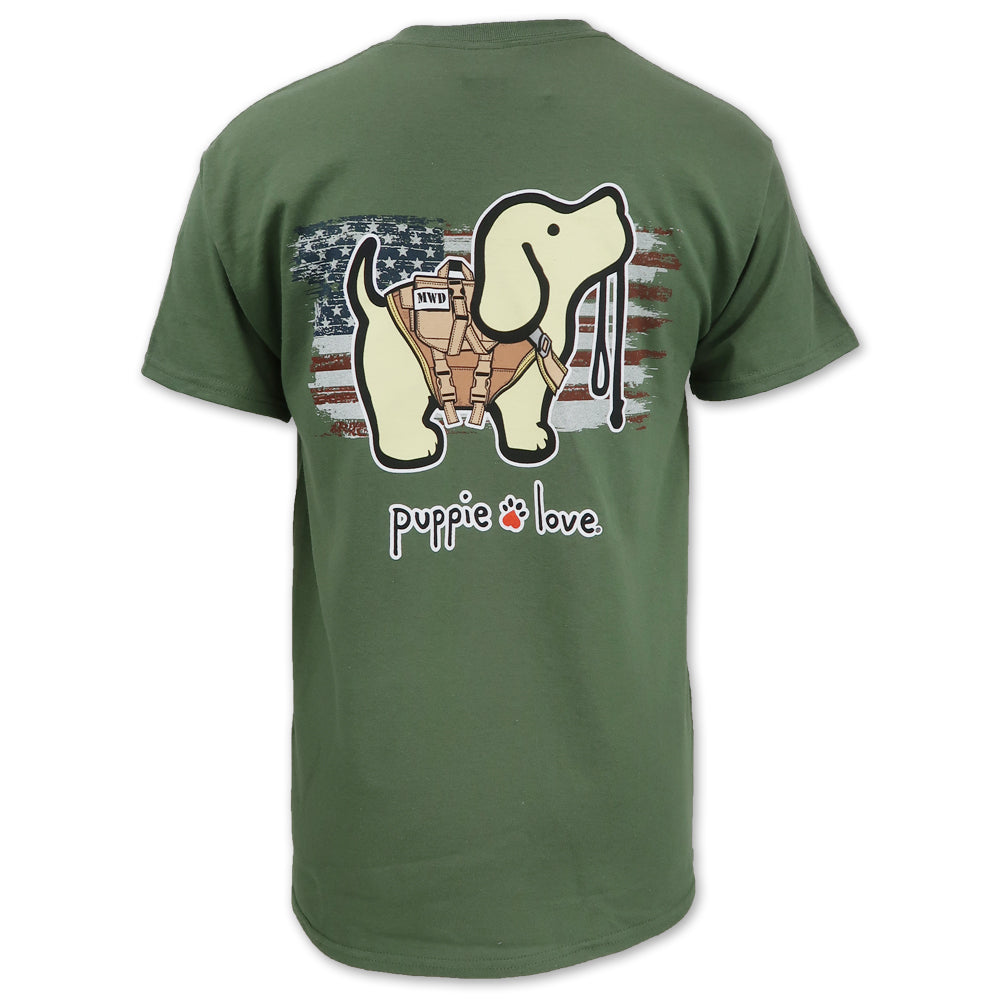 Military Working Pup Puppie Love T-Shirt (OD Green)