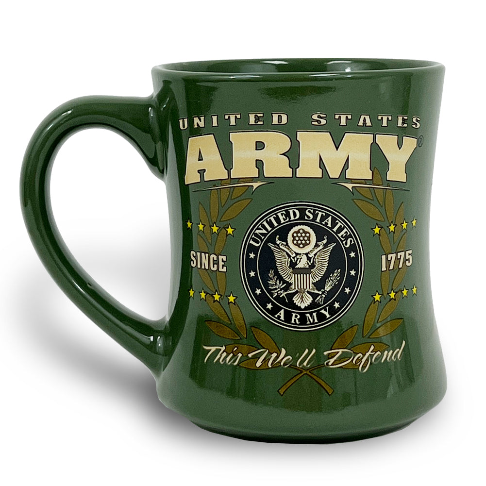 United States Army This We'll Defend Mug (OD Green)