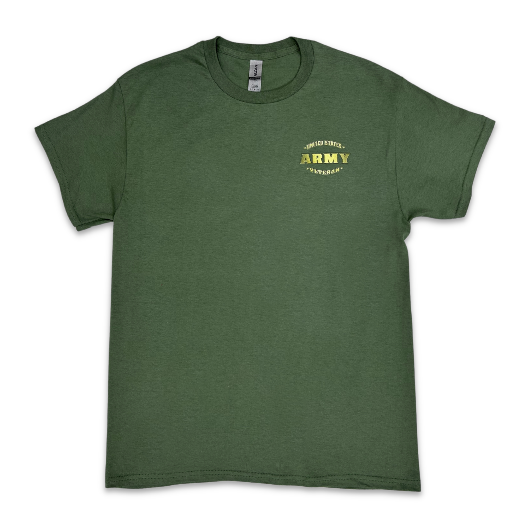 United States Army Veteran Perched Eagle T-Shirt (OD Green)