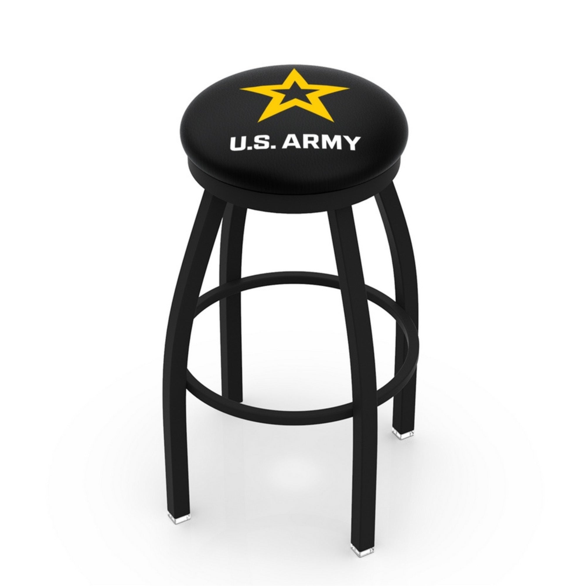 Army Star Swivel Stool (Black Finish)*