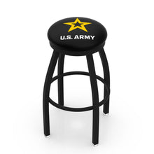 Load image into Gallery viewer, Army Star Swivel Stool (Black Finish)*