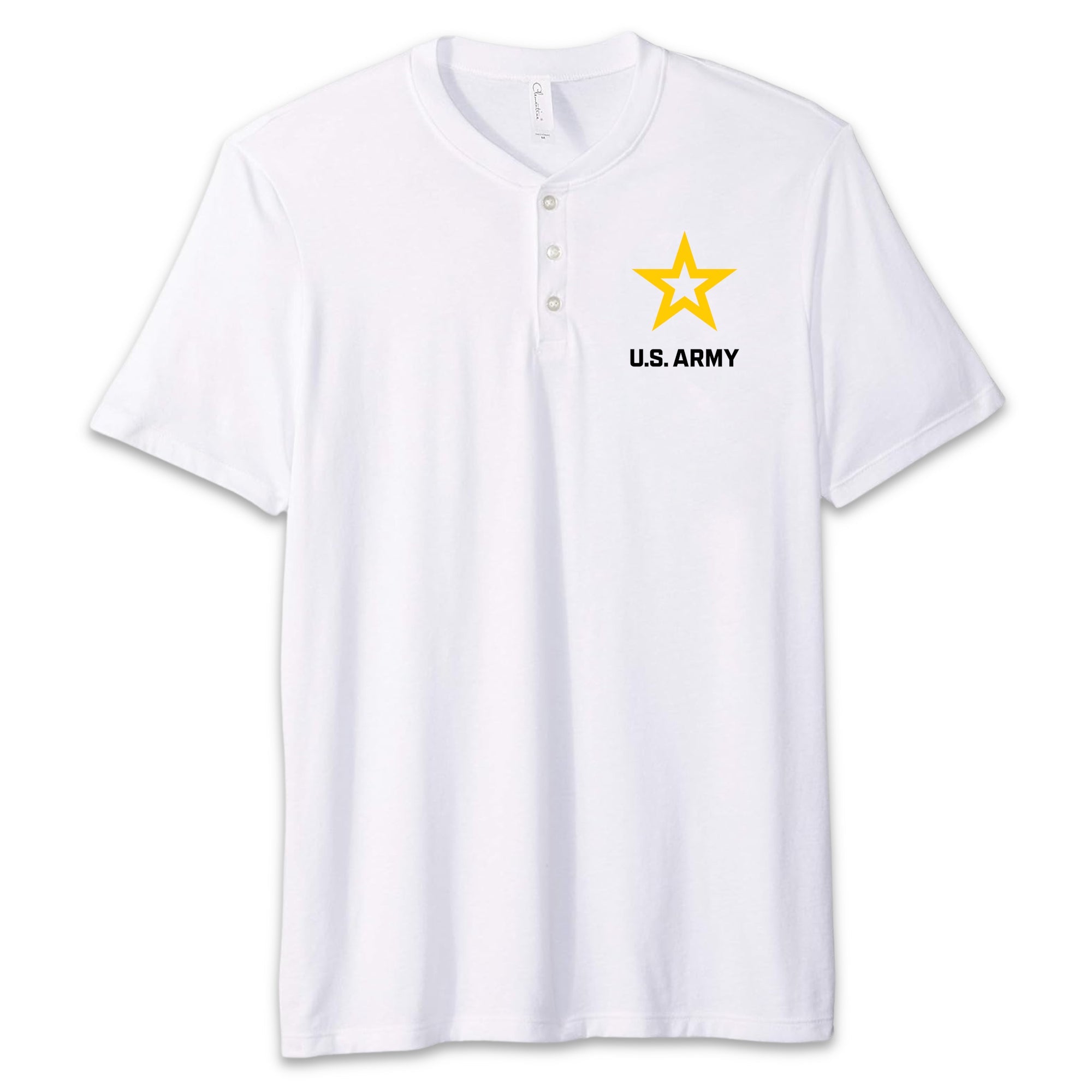 Army Star Mens Henley T-Shirt