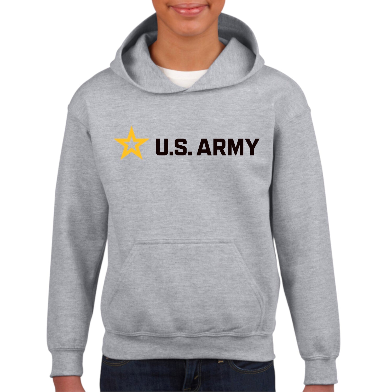 Army Star Youth Full Chest Hood