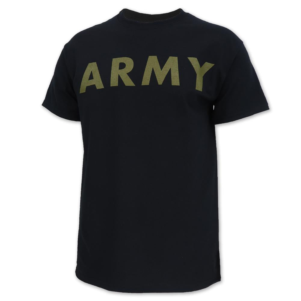 ARMY LOGO CORE T-SHIRT (BLACK/OD GREEN)