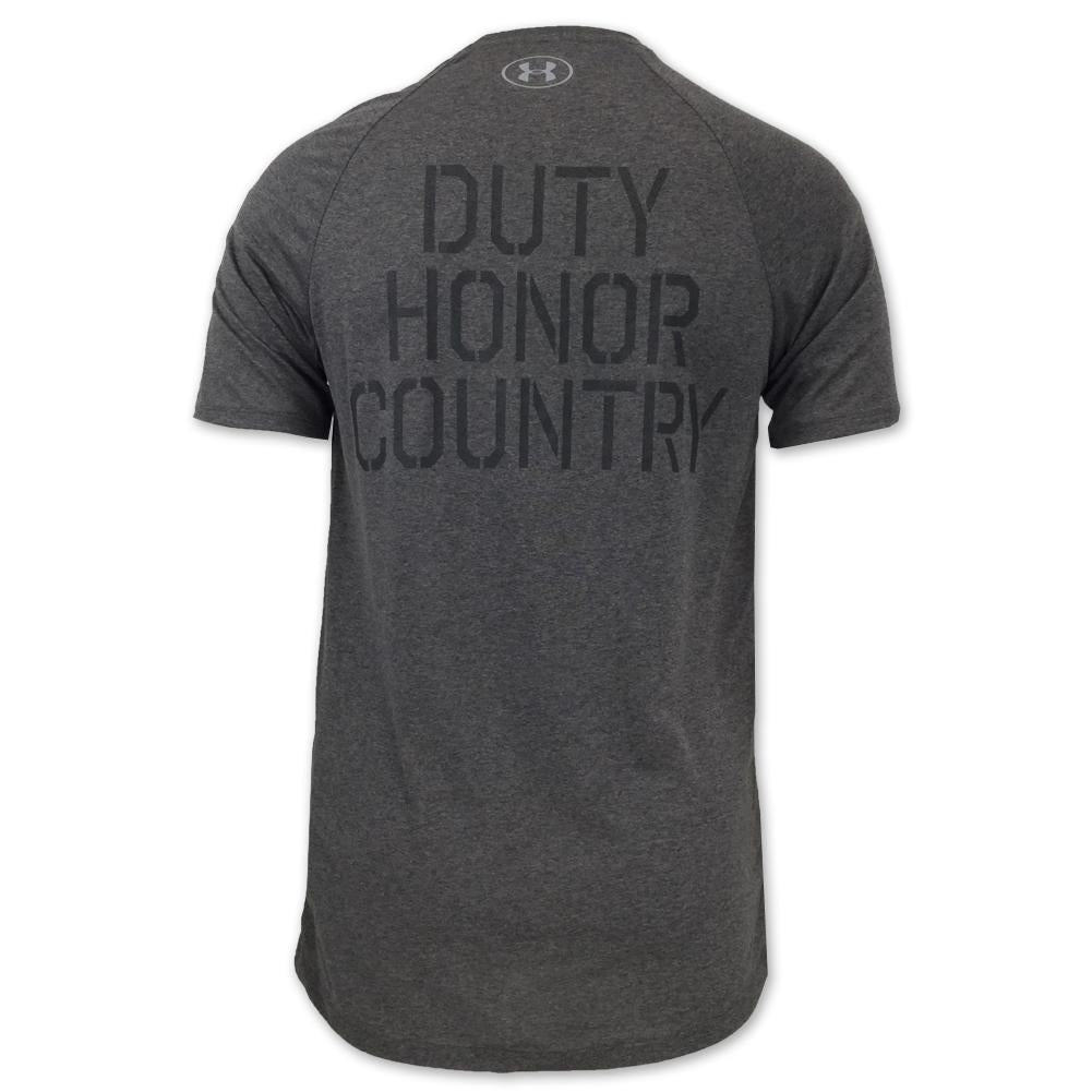 ARMY UNDER ARMOUR DUTY HONOR COUNTRY TECH T-SHIRT (CHARCOAL) 6