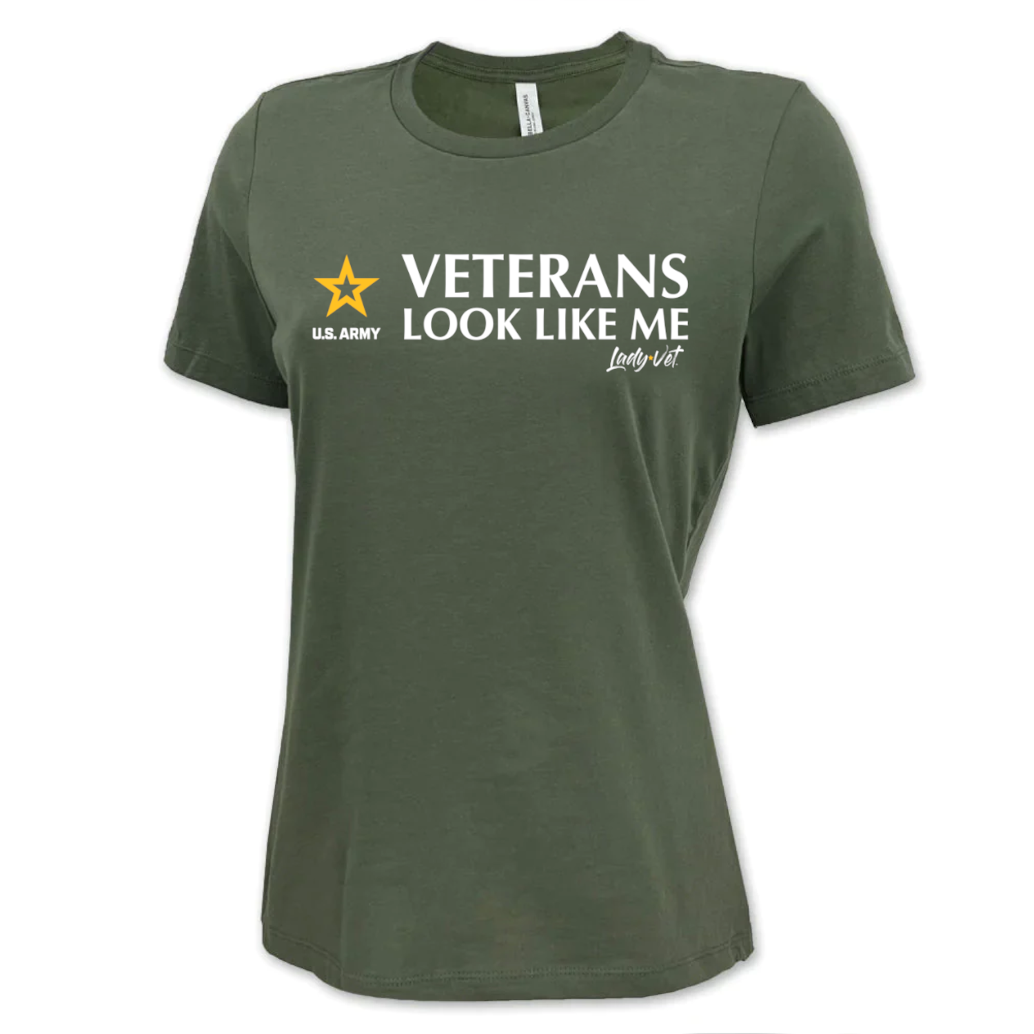 Army Lady Vet Looks Like Me Ladies T-Shirt