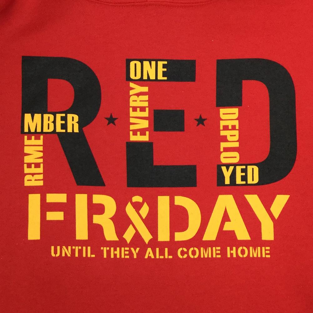 Red friday online hoodie