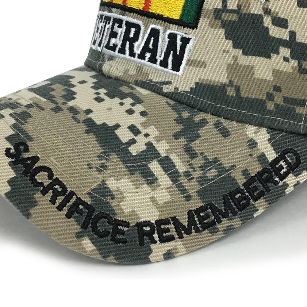 VIETNAM VET DIGITAL CAMO HAT (CAMO) 5