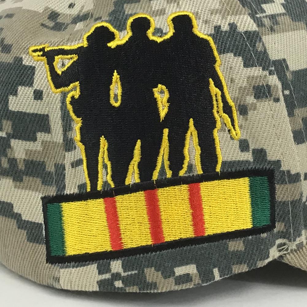 VIETNAM VET DIGITAL CAMO HAT (CAMO) 8